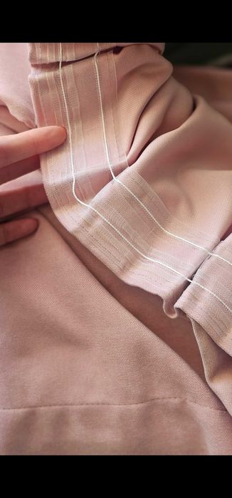 Розови пердета с перделък (като нови)