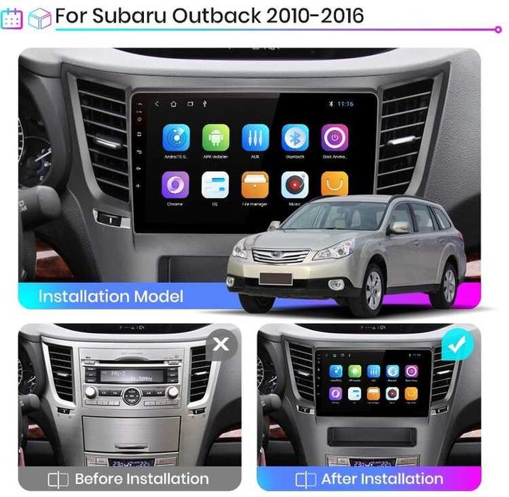 Магнитола Андройд Subaru outback  2005