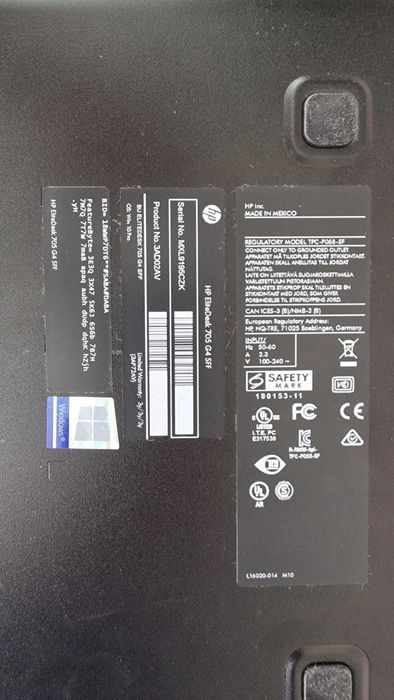 HP EliteDesk 705 G4 SFF calculator sistem desktop unitate PC NVMe ...