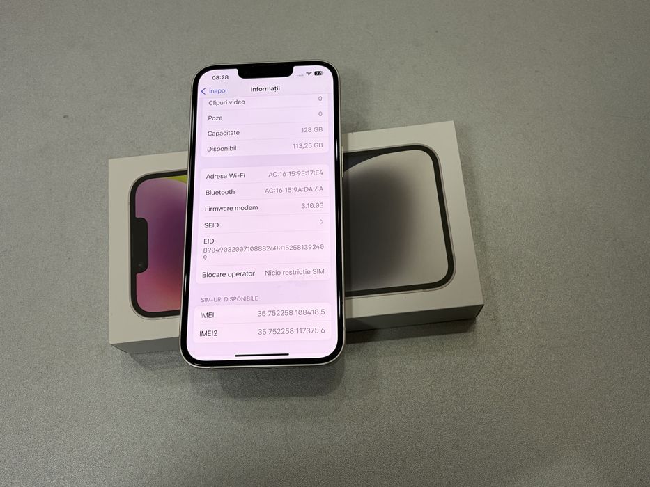 Iphone 14, 128 gb, Starlight
