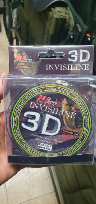 3D шаранска корда FL INVISTILINE 300м. и 1200м.