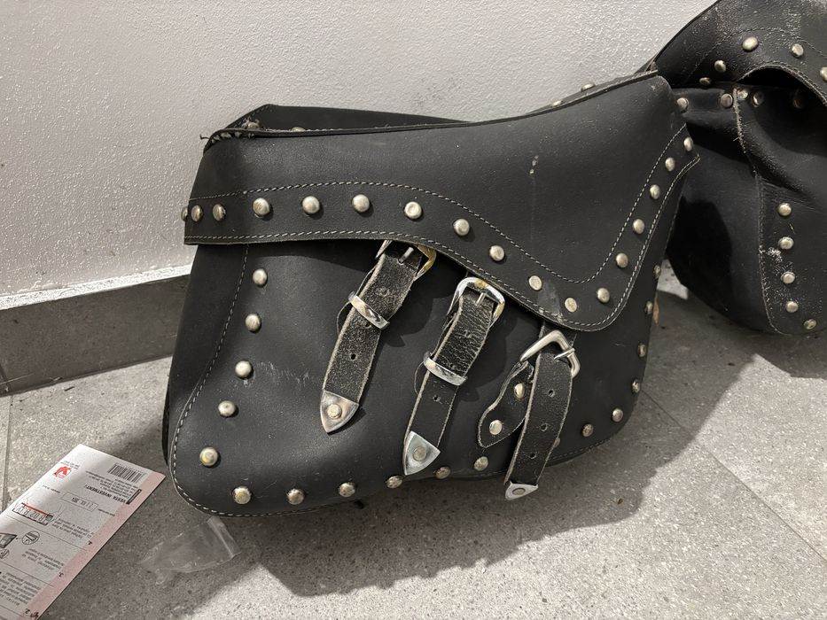 Set genti laterale / coburi moto piele (suzuki/yamaha/kawasaki/honda)