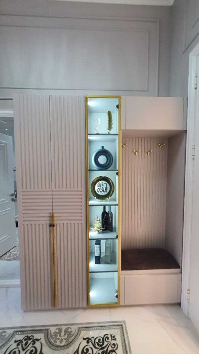 Buyurtma bo‘yicha mebel: dahliz, mehmonxona, yotoqxona, oshxona