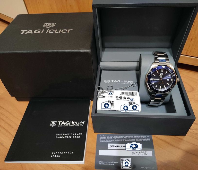 TAG HEUER AQUARACER WAY101C Мъжки Часовник, НОВ с кутия и документи!