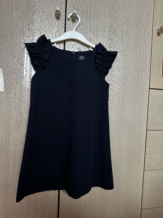 Синий сарафан школьный 116 см