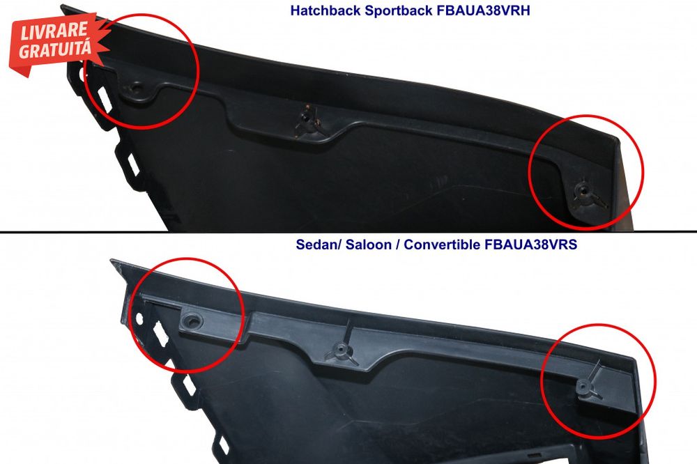 Bara Fata Audi A3 8V (2012-2015) Sedan Saloon Convertible RS3 Design N