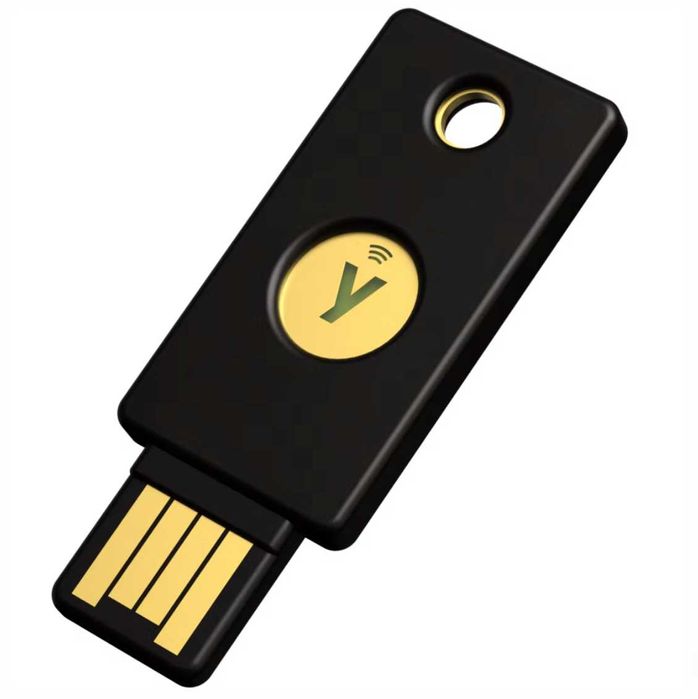 Yubico YubiKey - 2FA Security Key - USB-A, NFC, FIDO, negru - IMPECABIL