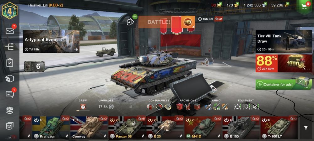 Cont world of tank blitz