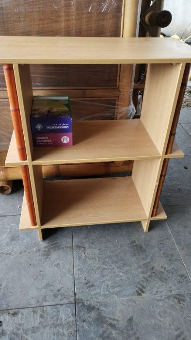 raft comoda lemn ornamente bambus 85 x 40 101cm h