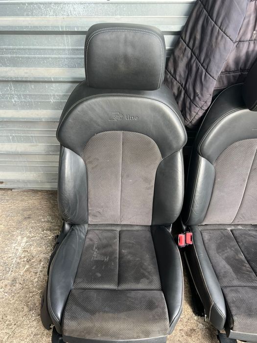 Саолон за Ауди AUDI A6 4G Sline кожа с плат Алкантар подгрев рекаро ном 303
