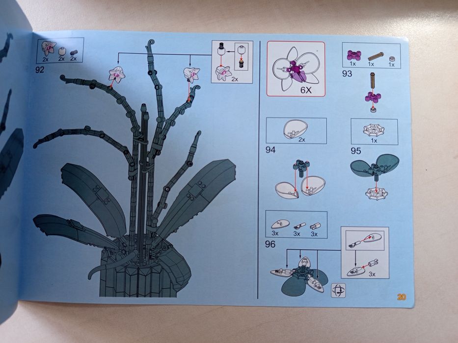 Лего цветок орхидея