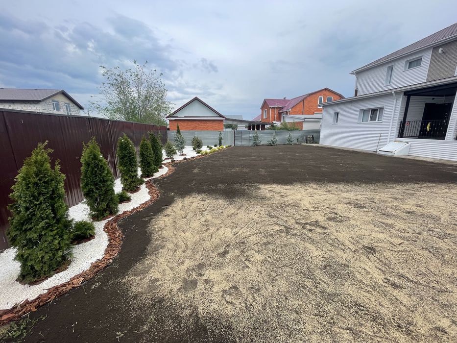 Посев газона