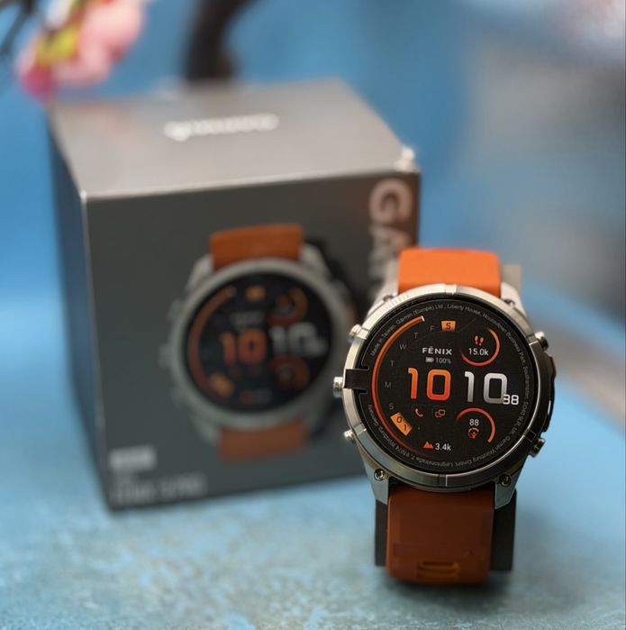 НОВ!!! Garmin Fenix 9 Pro, 51 mm, AMOLED, Sapphire, Titanium, inReach, Spark Orange