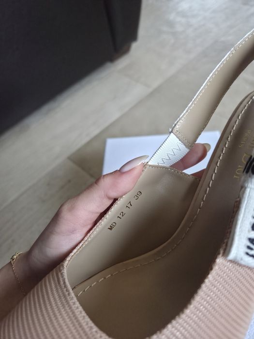 Dior J'Adior Slingback Pump Nude Technical Fabric