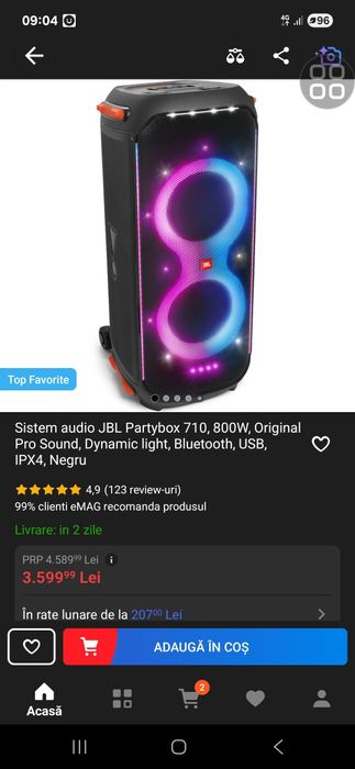 Boxa jbl 710 cu garanție
