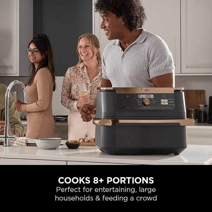 Двузонов фритюрник с горещ въздух Ninja Foodi FlexDrawer (AF500EUCP)