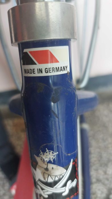 АЛУМИНИЕВ детски велосипед PUKY 18 цола, колело с помощни колела.