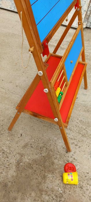 Tablă educativă mare cu două fețe