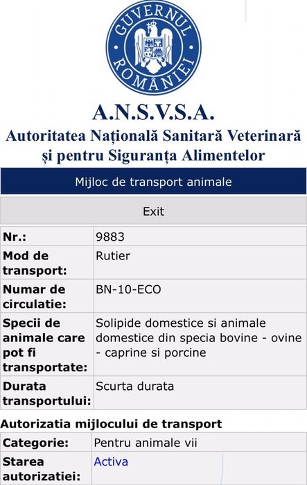 Transport animale vii