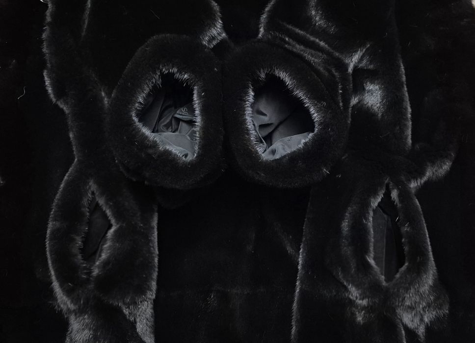 Норковая шуба капюшон Соболь