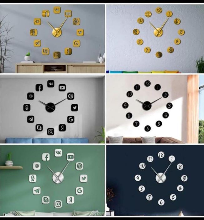 Настенные 3D часы