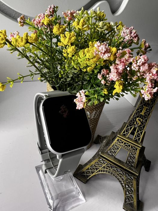 Ceas smartwatch unisex argintiu/gri