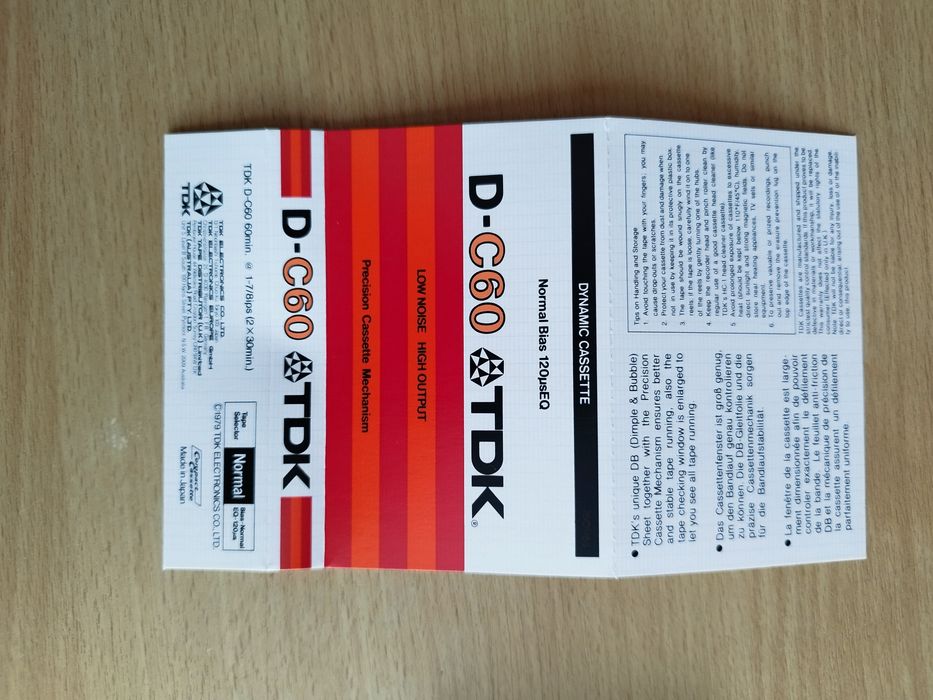 Чисто нови аудио касети TDK D-C60