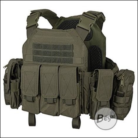 Vestă tactică Begadi verde M - Airsoft