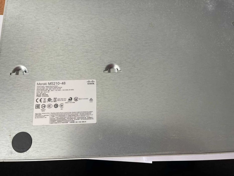Switch Cisco Meraki MS210-48 - Liber de cont (Unclaimed) second hand