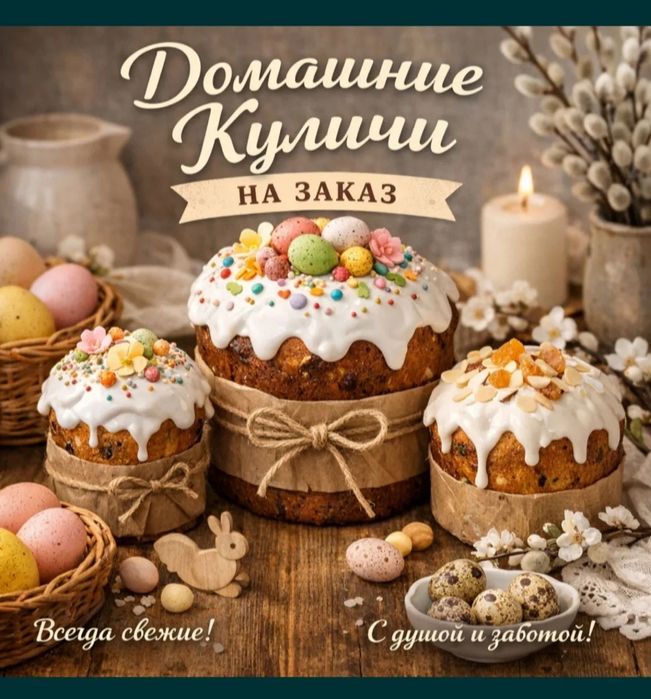 Вкусные Куличи на Пасху