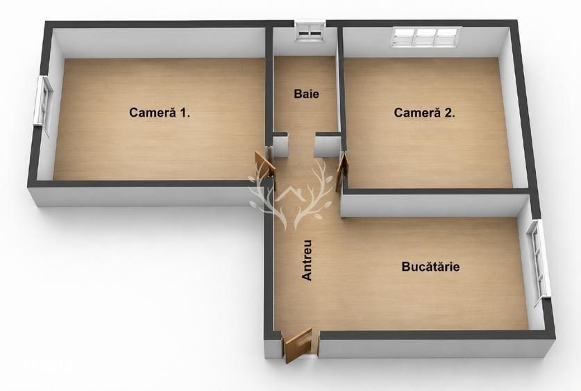Apartament 2 camere decomandat, 52 mp + boxa 10 mp – Intre Lacuri