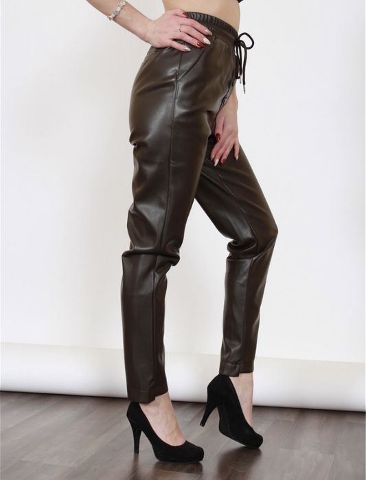 Женские кожанные брюки