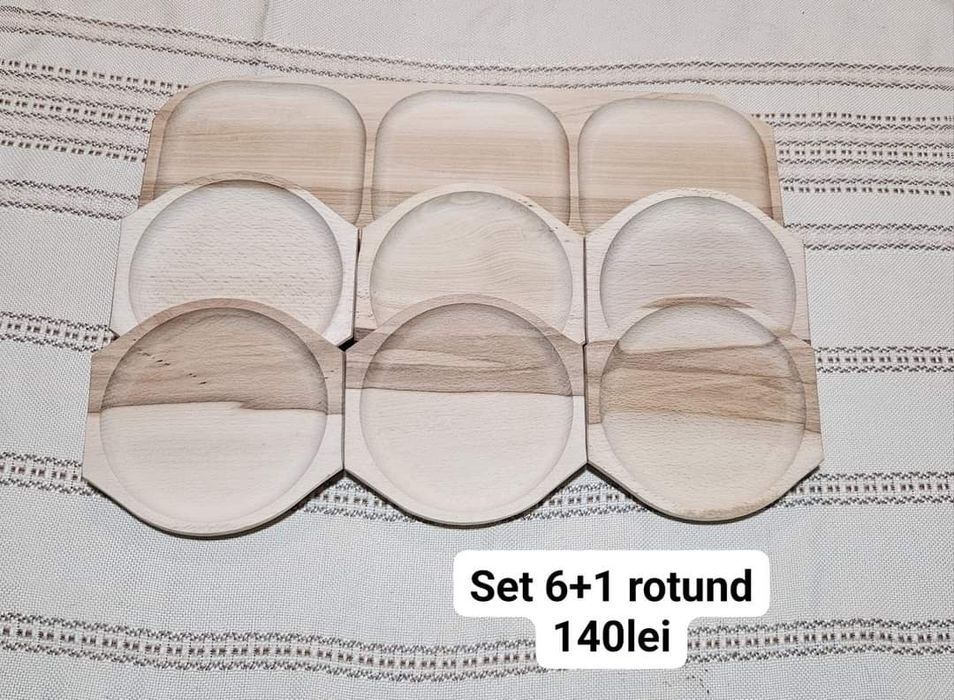 Set tava și farfurii 6+1