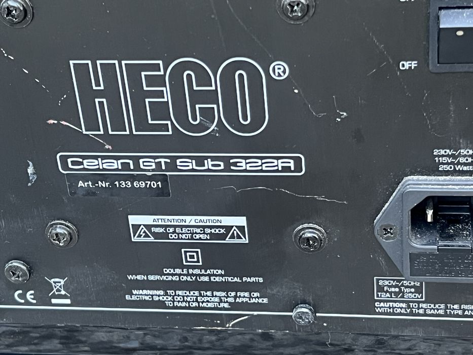 Subwoofer Heco Celan GT322A