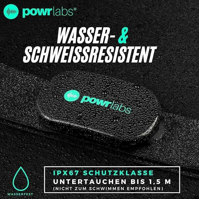 Powr Labs Bluetooth пулсомер с колан за гърди