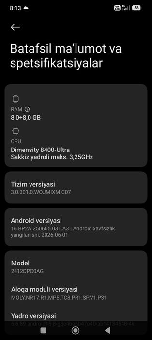 poco x7 pro sotiladi xolati ideal