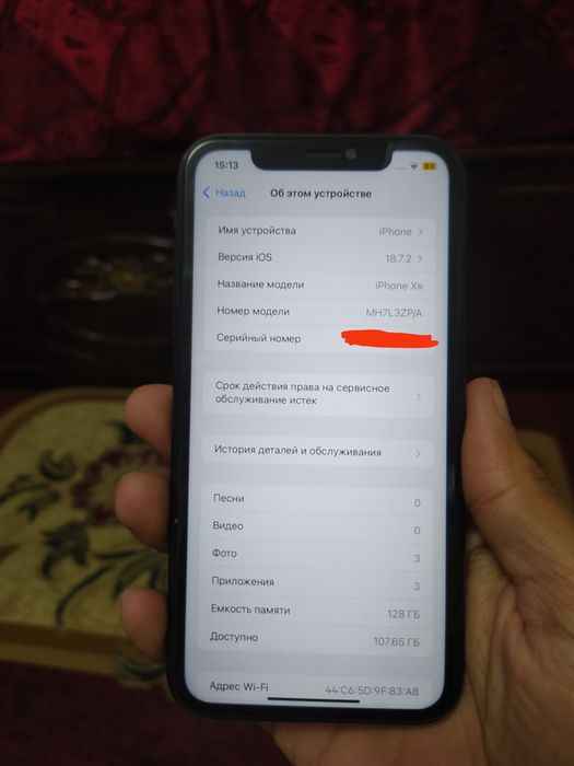 Iphone xr 128gb region zp/a ideal holatda aybi yoʻq hamma joyi tinniq