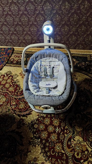 Детская электронная качели шезлонг