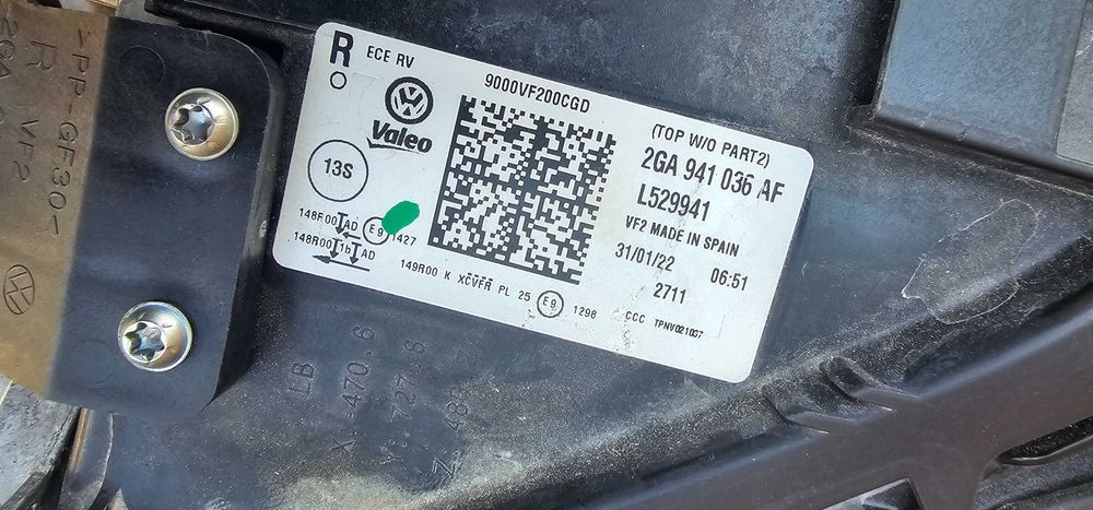 Far dreapta IQ Light Full Led Vw T-ROC Facelift 2022 2023