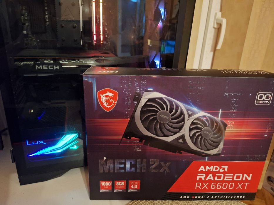 AMD Radeon RX 6600 XT 8GB  MSI MECH
