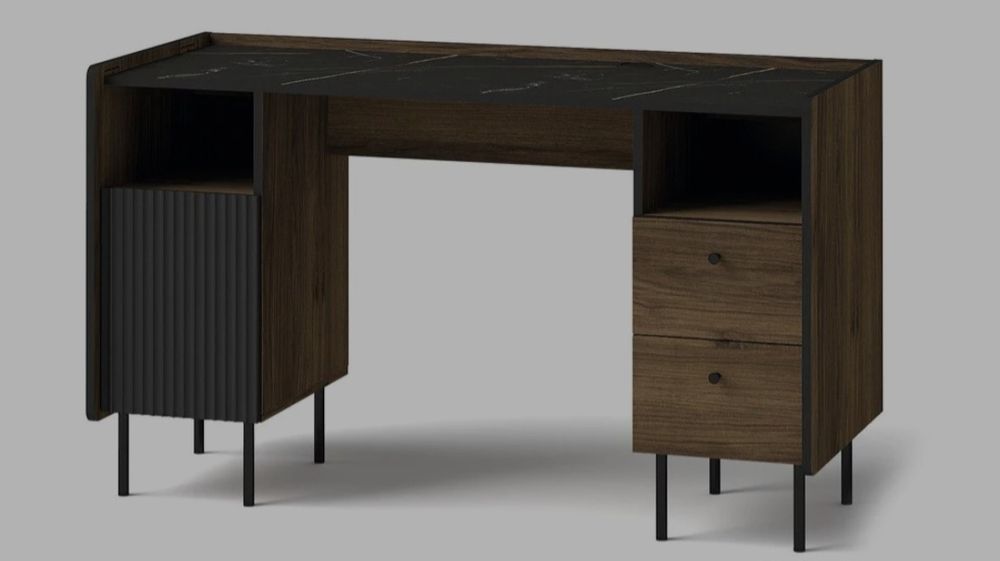 Birou vintage maro-negru