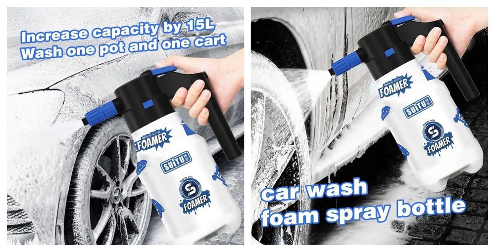 Акумулаторен електрически пенообразувател за автомивки и дома 1.5л