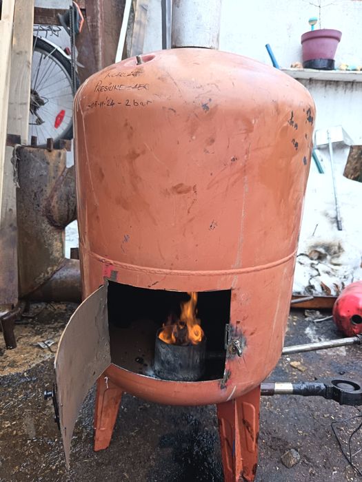 Sobă pe ulei ars consum mic și randament