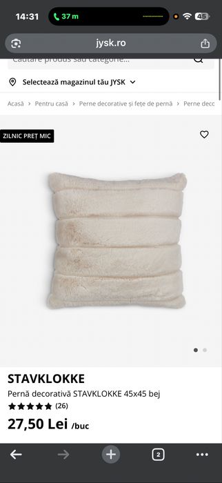 Covertura pat si pernute Jisk
