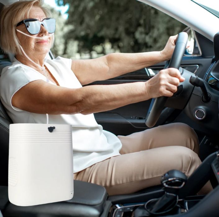 Concentrator 1-5L continuu, portabil usor 2,2 kg oxigen baterie geantă