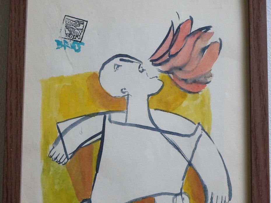 Sami BRISS ‘Strigat’- Tablou in texnica mixta