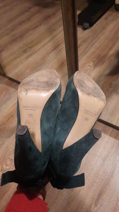 Pantofi/botine dama, piele naturala, marimea 36