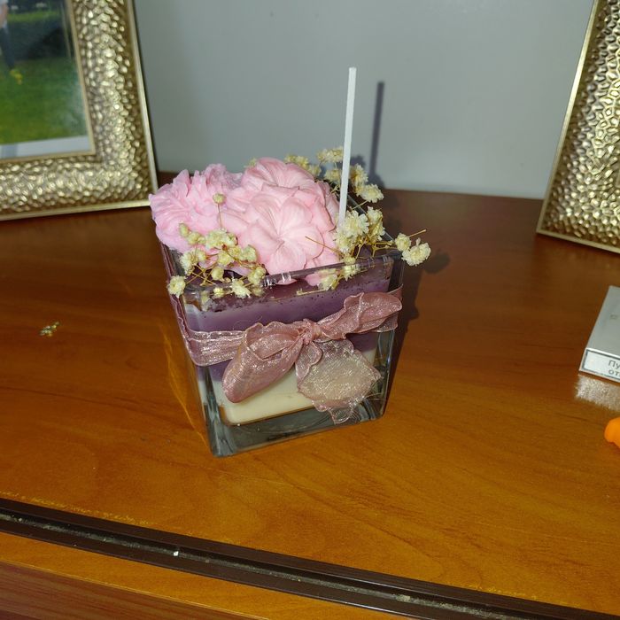 Свещи декорация за подарък