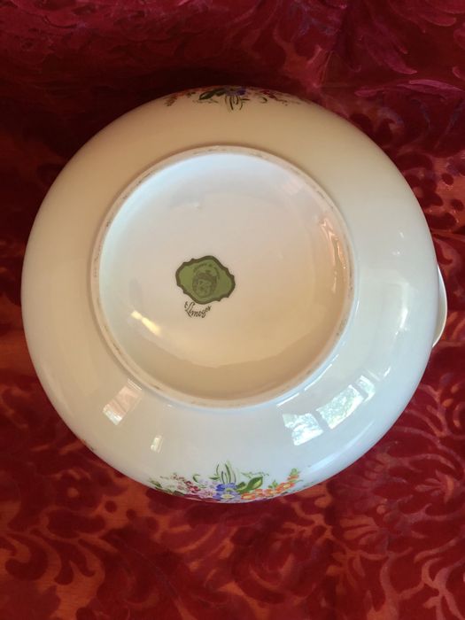 Голям френски порцеланов терин Лимож Франция  и супник