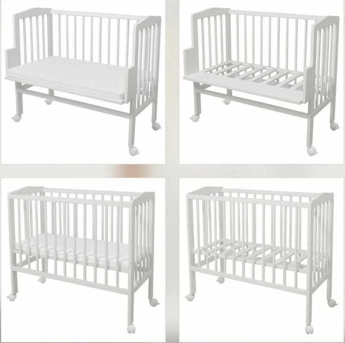 Pătuț 2 în 1 90x49/55 Waldin + Cadou